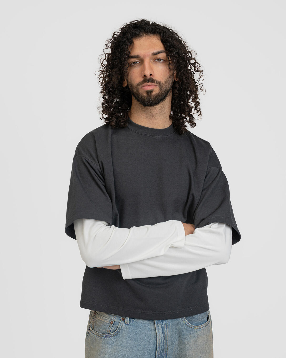 中*帯様 【BIO】 LAYERED L/S TEE BEAMS LAYERED TEE | 11140477803-90 | AFEW STORE